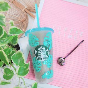 Color Changing Starbucks Cold Cup - Sharra (Aqua)